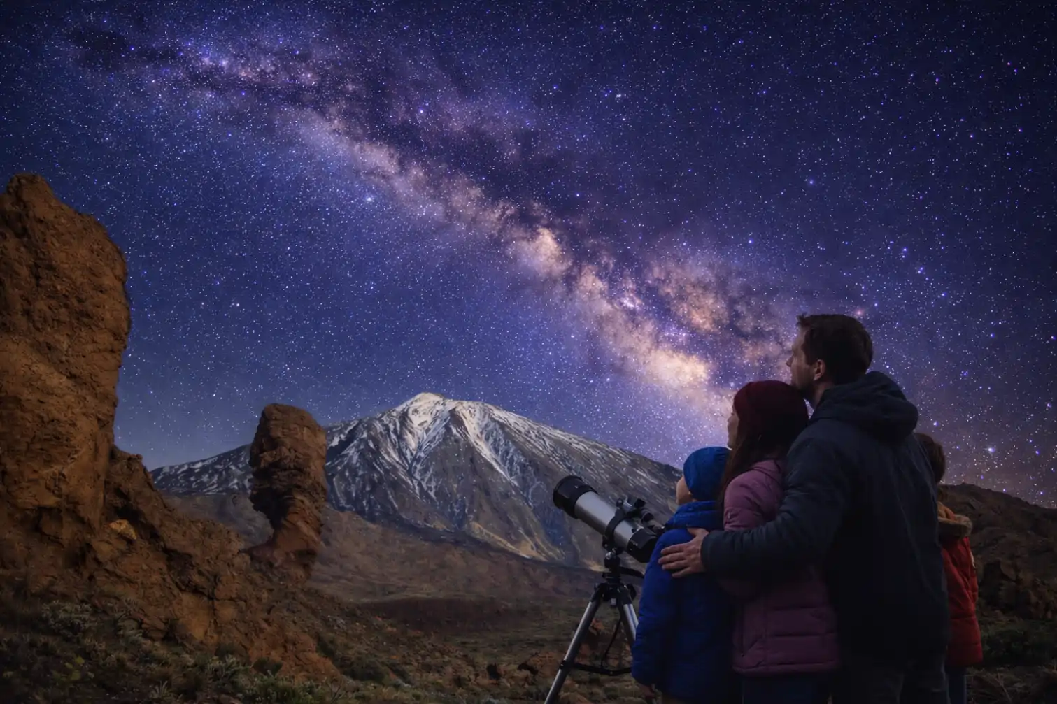 Teide by night moment